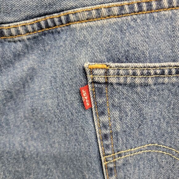 Levi's 550 Relaxed Fit Tapered Leg Men's Denim Blue Jeans Size 47x29 Actual - Picture 8 of 10